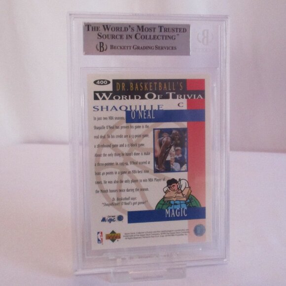 1994-95 COLL'S CHOICE SILVER SIGNATURE #400 O'NEAL TRIV MINT 9 - Picture 2 of 4